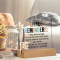 Inspirational Motivational Gifts Employee Appreciation Gifts Little Reminders You Are Enough Clear Desk Decorative Sign Acrylic Sign with Wooden