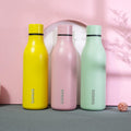 BJPKPK Insulated Water Bottles, 18 oz Stainless Steel Metal Water Bottle with Strap, BPA Free Leak Proof Jugs, Mugs, Flasks, Reusable Thermal