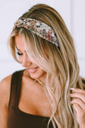 Huachi Knotted Headbands for Women Boho Womens Headbands Fashion, Top Knot Head Band for Girls Wide Knot Headband Trendy Hairband Hair Accessories