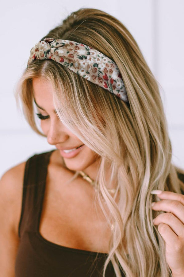 Huachi Knotted Headbands for Women Boho Womens Headbands Fashion, Top Knot Head Band for Girls Wide Knot Headband Trendy Hairband Hair Accessories