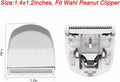 2PCS White Professional Peanut Clippers/Trimmers Snap On Replacement Blades #2068-300-Fits Compatible with Peanut Hair Clipper