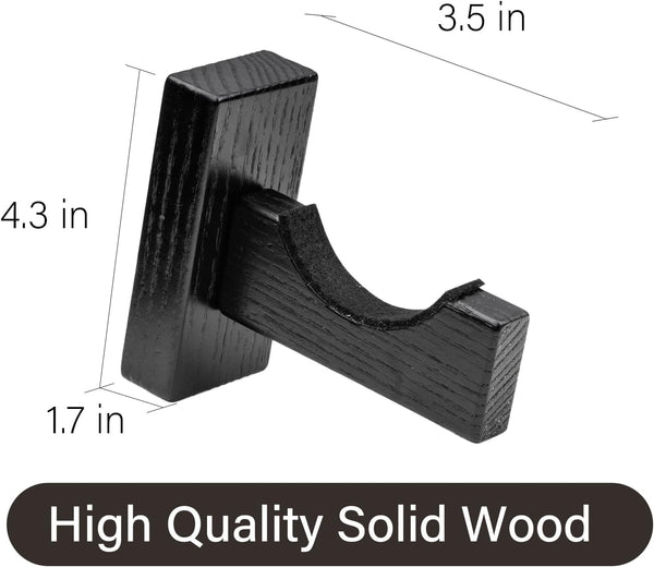 Alpinista Baseball Bat Wall Mount, Horizontal Baseball Bat Holder Wall Mount for Display Black