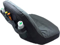 POWERWORKS Weatherproof Deluxe Riding Lawn Mower Seat Cover, Medium, Black