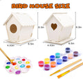 hapray 2 Pack Bird House Kits for Kids, DIY Birdhouse Kit Build and Paint