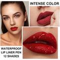 12 Colors Lip Liner Set, Matte Finish Series Lip Liners Pen, Set A | for Women, Long Lasting Waterproof Smooth High Pigmented Lip Pencil for Daily