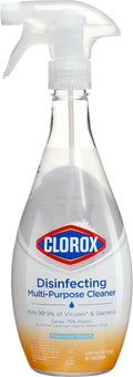Clorox Disinfecting Multi-Purpose Cleaner Starter Kit, Household Essentials, One Reusable Spray Bottle Plus 2 Refills 2 Count (Pack of 1)