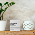 Difference Maker Definition Home Office Decor Wooden Box Sign, Motivational Farmhouse Decorative Positive Office Desk Accessories Wood Plaque