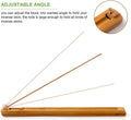 Bamboo Wood Incense Holder for Sticks with Adjustable Angle, Incense Burner with Ash Catcher, 9.8 Inches 1