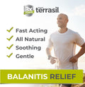 terrasil Balanitis Relief + Calendula Soap 2-Product Kit - Balanitis Treatment for Men, Natural Foreskin Ointment for Itch, Irritation & Redness