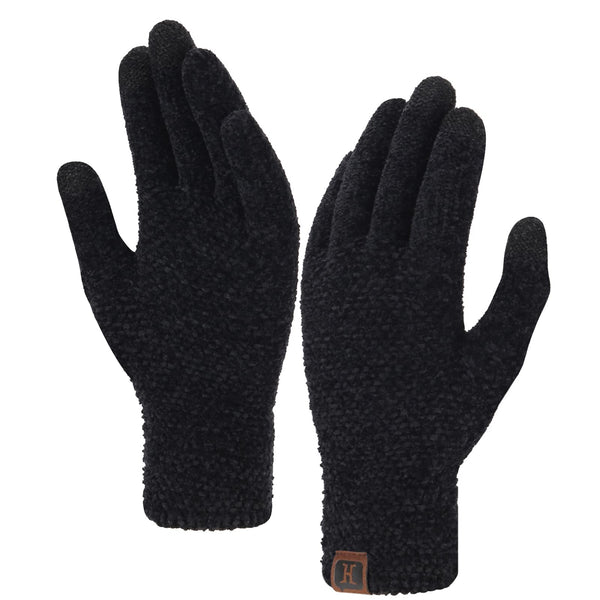 FZ FANTASTIC ZONE Womens Winter Warm Touchscreen Gloves for Cold Weather One Size Black