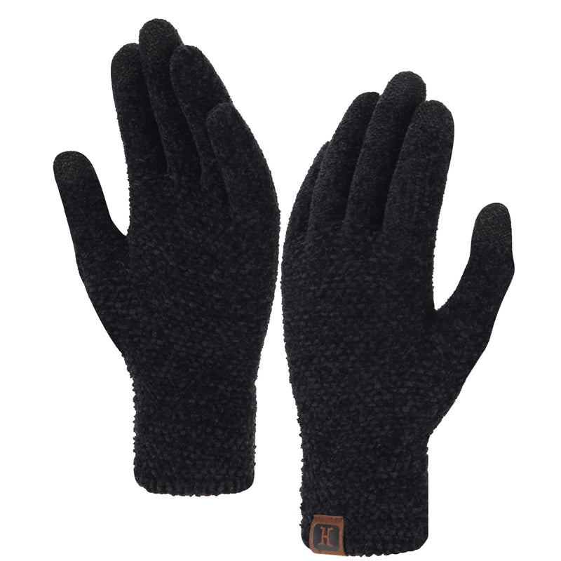FZ FANTASTIC ZONE Womens Winter Warm Touchscreen Gloves for Cold Weather One Size Black