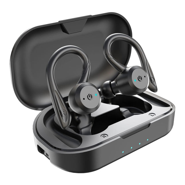 APEKX Bluetooth Headphones True Wireless Earbuds with Charging Case IPX7 Waterproof Stereo Sound Earphones Built-In Mic 