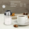 Aelga Glass Sugar Dispenser with Pour Spout, Weighted Pourer, Coffee Bar Accessories for Coffee, Tea and Baking 1