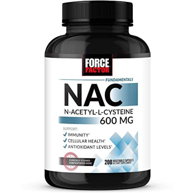 FORCE FACTOR NAC 600 Mg, N-Acetyl Cysteine for Liver Health, Immune Support & An
