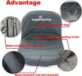 POWERWORKS Weatherproof Deluxe Riding Lawn Mower Seat Cover, Medium, Black