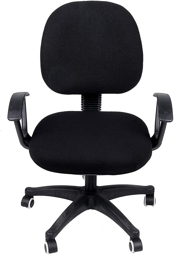 Smiry Office Computer Chair Seat Covers for Desk, Anti-dust Protector Chair Seat Cover Black