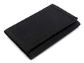 AI-DEE RFID Trifold Canvas Outdoor Sports Wallet for Kids - Front Pocket Wallet with Magic Sticker Black