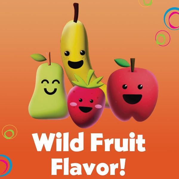 DenTek Fun Flossers – Kids Floss Picks with Wild Fruit Flavor, 90 Count Wild Fruit 90 Count (Pack of 1)