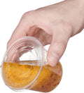 GUSTO 5.5 oz. Plastic Cups with Lids [200 Count] Desserts Containers | Leak-Proof, BPA-Free, Crack-Resistant, Stackable Storage, Soufflé,