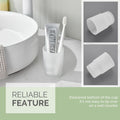 Bathroom Rinsing Cup, Angle Simple Frosted Glass Tumbler Cup, Toothbrush and Toothpaste Holder Drinking Glasses Glassware