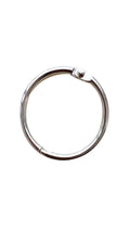 KTOJOY 1.5 Inch (20 Pack) Loose Leaf Binder Book Rings, with Metal Nickel Plated for Key,and Index Cards, for School, Home, or Office, Silver
