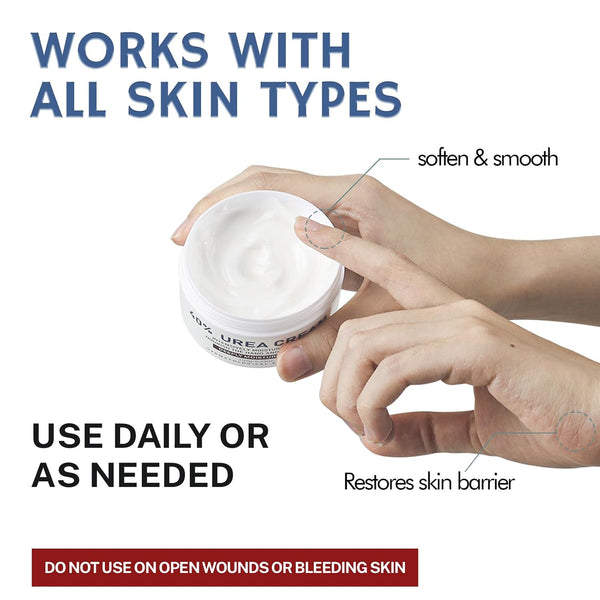 OUKEYA 40 Percent Urea Cream Hand Foot Cream for Dry Cracked Skin 5.29Oz-1P