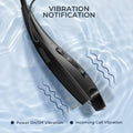 Neckband Bluetooth Headphones, around the Neck Headphones 24H+ Playtime, Bluetooth Headsets with Call Vibration, Shark Jaw Design Wireless