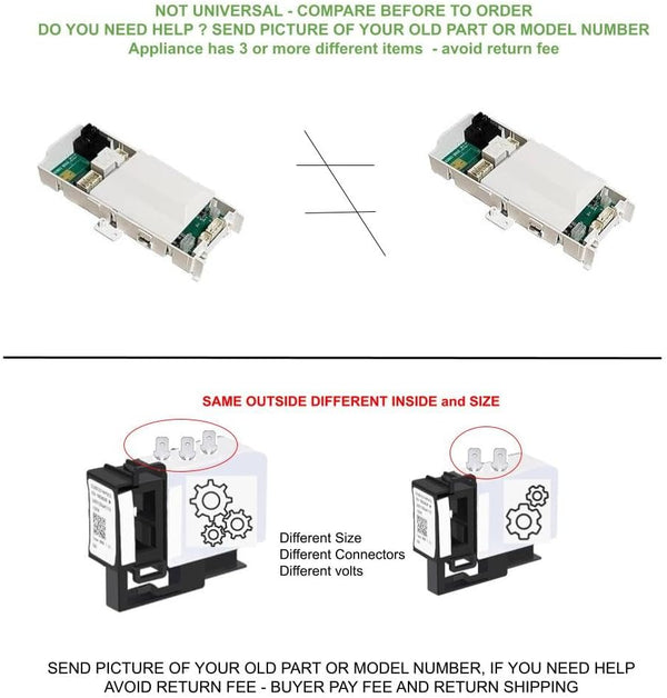 GlobPro DP035-043 -175D3834P008 2754597 Washer Drain Water Pump Assembly, Metallic