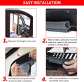 DGSL Car Weather Stripping, 20Ft Automotive Door Seal Strip with Side Bulb Rubber Seal for Cars, Boats, Trucks, RVs