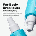 Paula's Choice CLEAR Exfoliating Back & Body Acne Spray, Bacne Spray with 2% BHA Salicylic Acid Back Acne Treatment for Clogged Pores, Blackheads