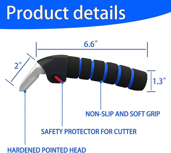 KOUNATSURI Car Door Handle for Elderly Car Assist Support Handle Multifunction Car Door Latch Bar for Seniors and Handicapped(Blue)