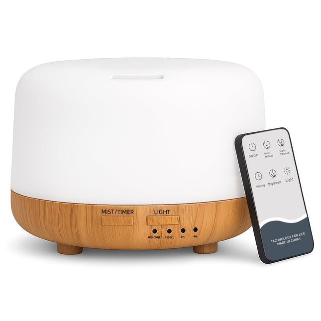Aromatherapy Essential Oil Home Diffuser with Remote Control, 300ML Large Room Cool Mist Air Humidifier, 8 Hours Quiet O