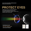 K KENZHOU Blue Light Glasses for Woman Men Bluelight Blocking Glasses for Computer Gaming Phones,Anti Eye Strain & UV Glare Black & Tortoise
