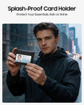 FINTIE Slim Minimalist Front Pocket Wallet RFID Blocking Credit Card Holder | Card Cases with ID Window for Men Women, Black