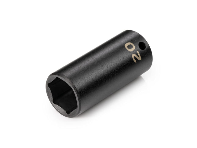 TEKTON 3/8 Inch Drive X 20 Mm Deep 6-Point Impact Socket | SID13120