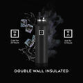 IRON °FLASK 24 oz Narrow Mouth Water Bottle with Straw | Insulated Stainless Steel Sports Water Bottle with Leakproof Straw Lid - BPA Free, Cold