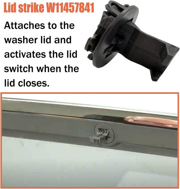 Replacement Maytag Washer Lid Lock -Whirlpool Washer Door Latch Parts W11457841 W11091027 4959179 AP6987306- (1 Pack)