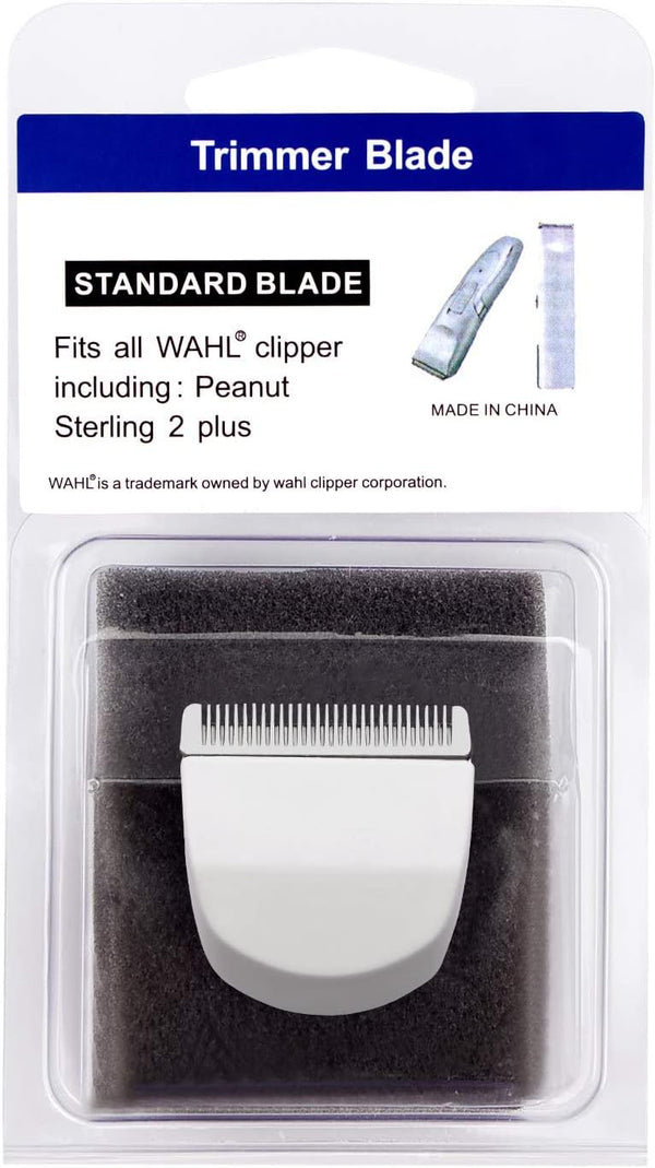 2PCS White Professional Peanut Clippers/Trimmers Snap On Replacement Blades #2068-300-Fits Compatible with Peanut Hair Clipper