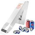 Aluminum Can Compactor White – 8/12/16OZ Metal Can Crusher Heavy-Duty Wall-Mounted Smasher for Aluminum Seltzer, Soda, Beer Cans and Bottles for