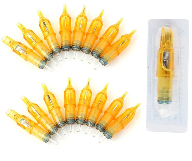 Pirate Face Tattoo (50) Mixed Assorted Disposable Tattoo Needle Cartridge 50Pcs 