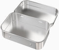 Hulless Small Hinged Tin Box Metal Tins Storage Containers, Silver 6Pcs | Portable Craft Organizer for Home Storage to pills, candies, herbs,