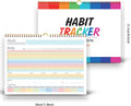 gisgfim Habit Tracker Calendar Motivational Habit Tracking Journal Inspirational Goal Planner with Spiral Binding Beautiful Weekly Undated 12+2