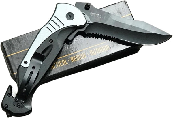 Tac-Force Extra Large Grey 10.5" Folding Blade Assisted Open Pocket Knife