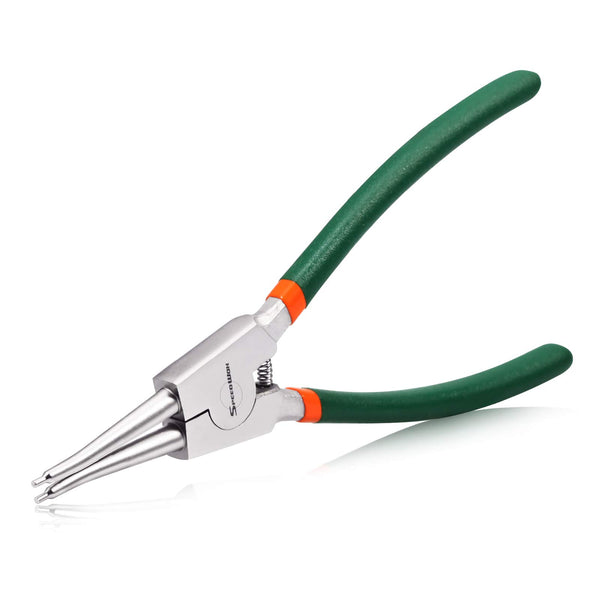 SPEEDWOX Circlip Pliers 9-Inch, Tip Diameter 0.09 Inch, Snap Ring Pliers External, Heavy Duty Retaining Ring Pliers, Straight Jaws for Ring