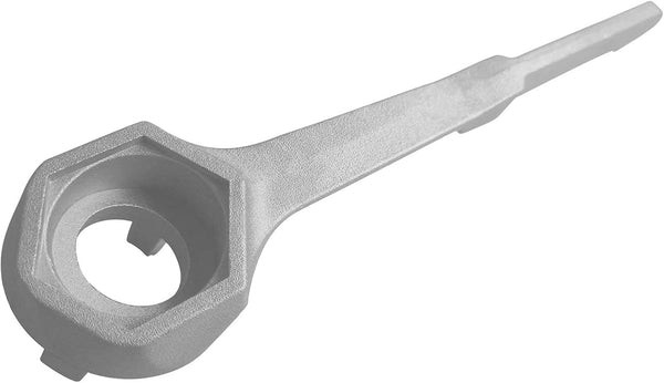 Aluminum Bung Wrench, 55 Gallon Drum Wrench, Barrel Wrench for Opening 10 15 20 30 50 55 Gallon Drums, Fits 2 Inch and 3/4 Inch Bung Caps 1 Silver