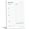Two Tumbleweeds Daily Planner Notepad with Hourly Schedule - ADHD Planner, Time Block Planning Pad, Desktop to Do List, College Supplies - 6 X 9Ã¢ÂÂ