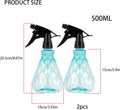 wugongshan 2 Pcs Spray Bottles, 500 ml/17 oz Empty Water Spray Bottles, Plastic Reusable Adjustable Mist Sprayer Squirt Bottles Containers
