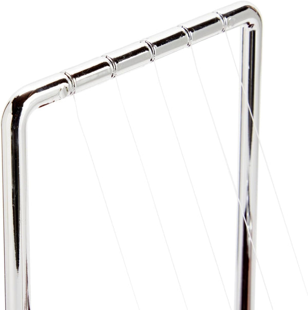 Juvale Newtons Cradle Pendulum - 7 x 6 x 7 in, Silver Stainless Steel - Desk Decor & Office Decor for Men - Stress Relief Desk Toy - Science