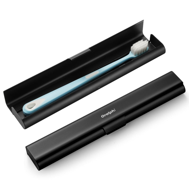 Aluminum Toothbrush Travel Case, Portable Travel Toothbrush Holder, Durable Manual Toothbrush Box Container for Traveling, Bathroom, Camping,