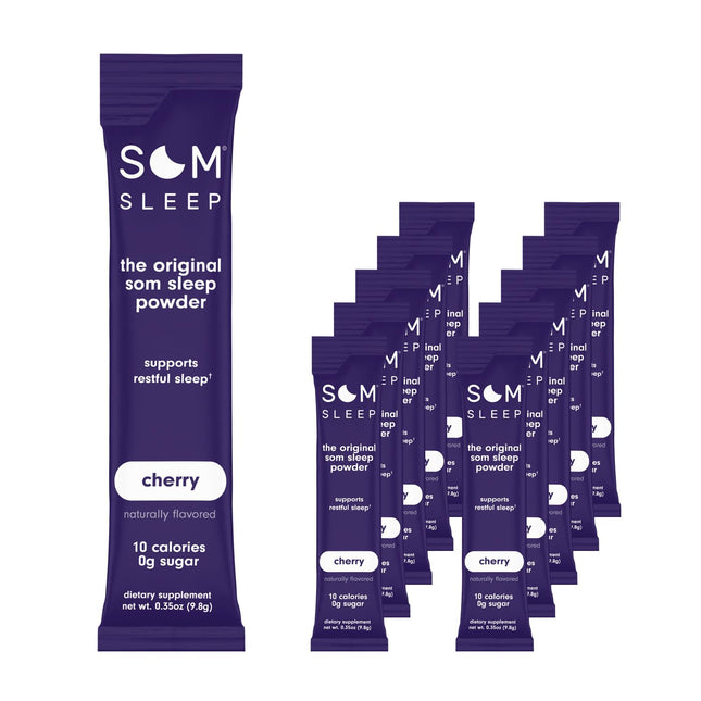 Som Sleep, Restful Sleep Powder Drink Mix W/Melatonin, Magnesium, Vitamin B6, L-
